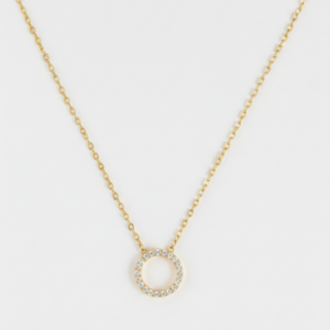 Noor Diamond Pendant, yellow gold