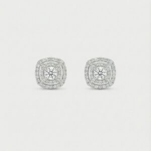 Tiara Diamond Earrings, white gold