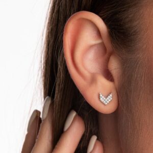 Mini Dual Thread Stud Earrings